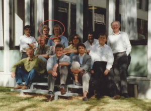 The Europagate project team in 1995. Adam and Sebastian in the back row