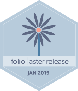 FOLIO Aster Release Badge