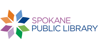 Spokane Public Library logo and wordart